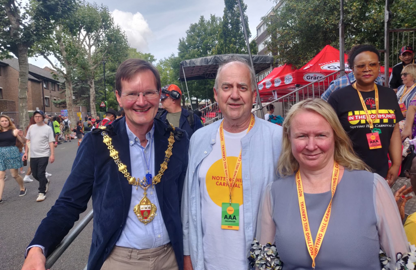 Felicity meets the Mayor of RBKC and the organiser of Notting Hill Carnival